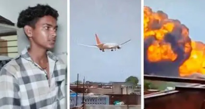 अहमदाबाद प्लेन क्रैश होण्याच्या घटनेचा अचुक टायमिंग साधत विडिओ बनवणाऱ्या 17 वर्षिय युवकाच्या मागे पोलिस चौकशीचा ससेमिरा