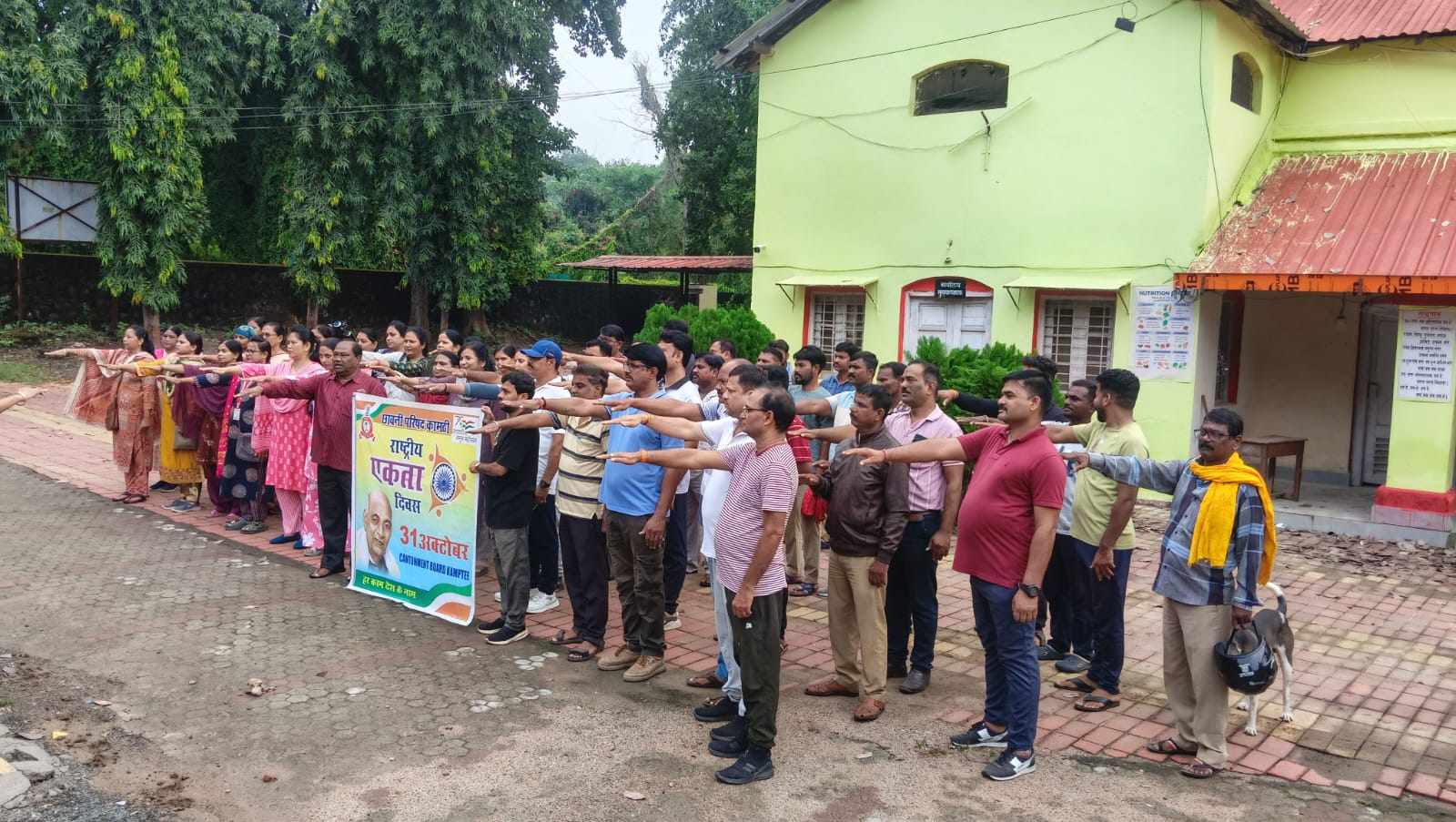 लोहपुरुष वल्लभभाई पटेल कि 150 जयंतीपर कामठी छावनी परिषद मे 