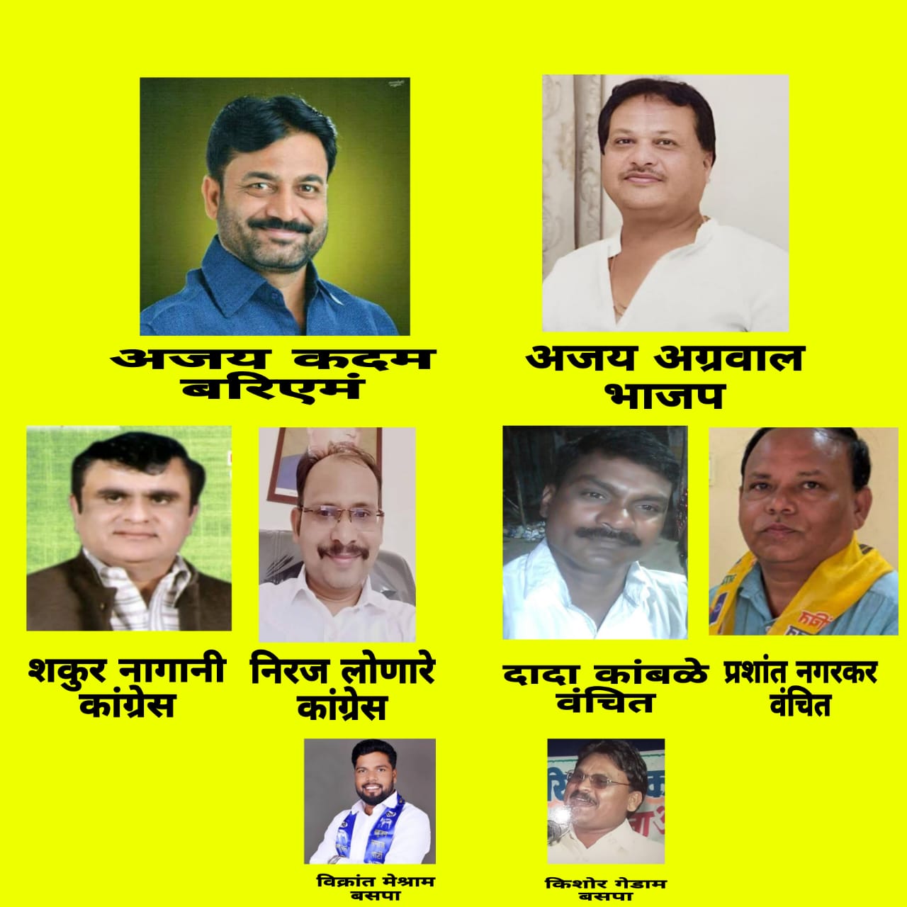 कामठी न. प. - बरिएमं नेत्या सुलेखाताई कुंभारे यांनी नगराध्यक्ष पदासाठी अजय कदम चे नाव जाहीर करुन भाजपची केली कोंडी