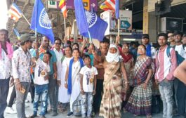 जंतर-मंतर नवी दिल्ली येथे होणाऱ्या महाबोधी महाविहार बुद्धगया मुक्ती आंदोलनासाठी महादुला येथुन शेकडो अनुयायी नागपुर हुन रवाना